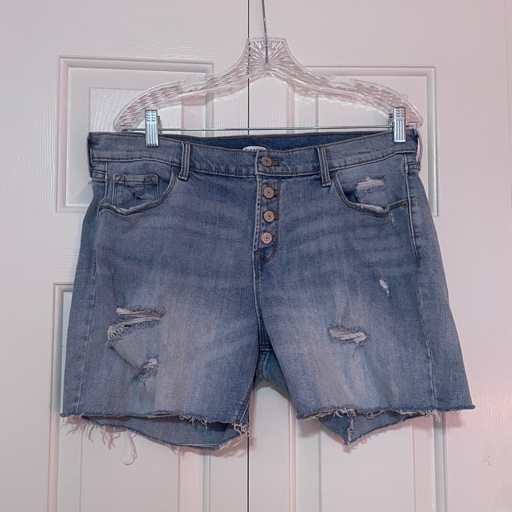 Light Wash Jean Shorts